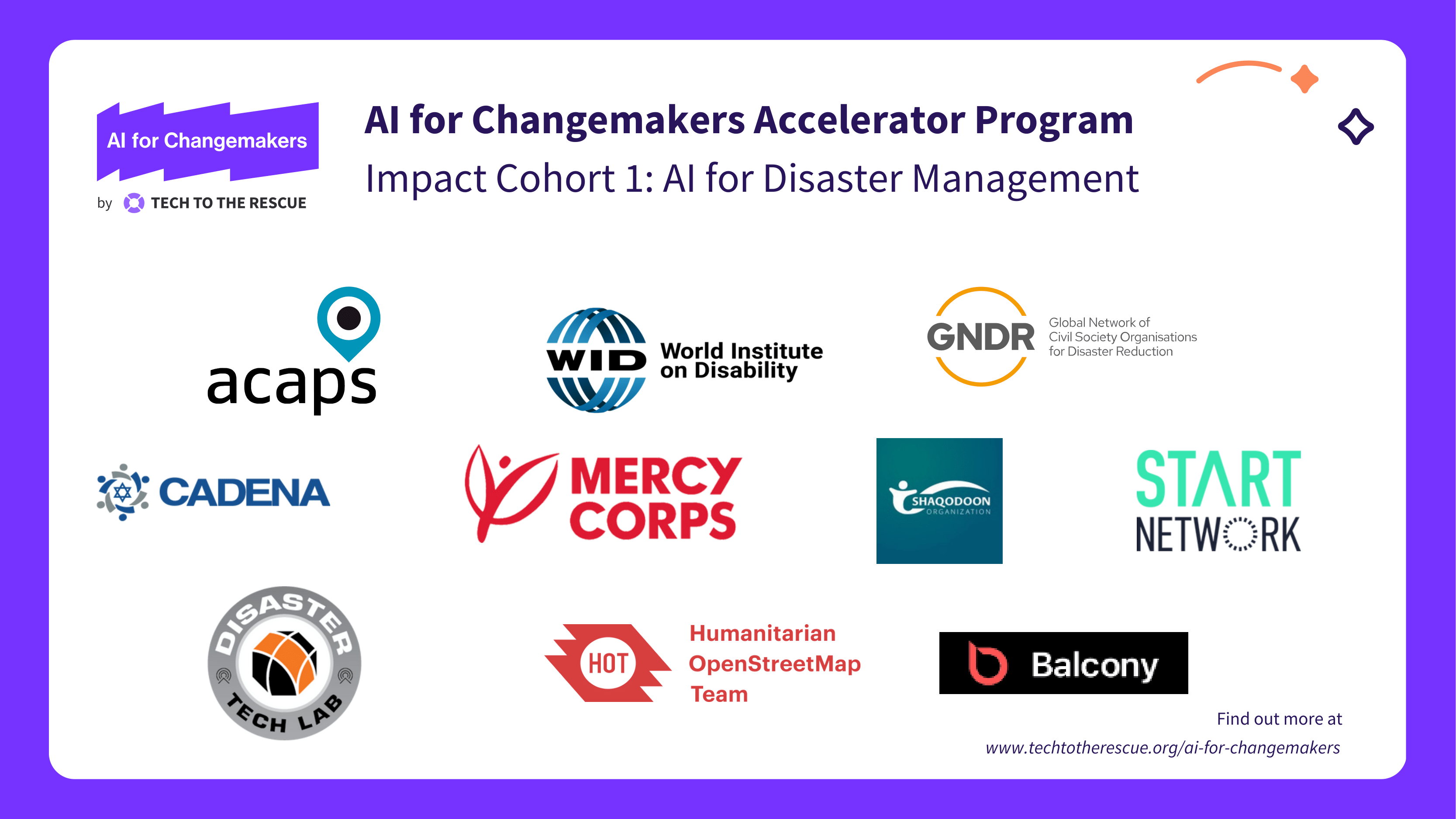 Meet the AI for Disaster Management Cohort of the AI for Changemakers ...